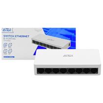 Switch Ethernet 8 Portas RJ45 de 1000Mbps para Alta Velocidade Distância Transmissão até 100m