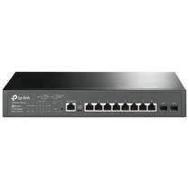 Switch Ethernet Gerenciável T2500G TP-Link - 8 Portas Gigabit + 2 Slots SFP. PoE. 10/100/1000 Mbps