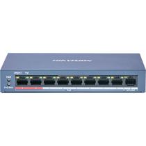 Switch Ethernet Hikvision DS-3E0109P-e/M 8 Portas - Azul Claro