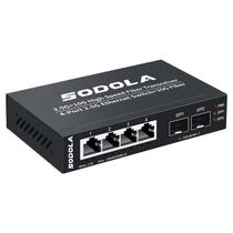 Switch Ethernet Sodola 6 portas 2,5G não gerenciado 4x 2,5GBASE-T