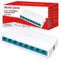 Switch Fast 8 Portas Mercusys 10/100mbps - Ms108 Compacto Branco