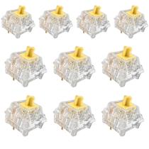 Switch Fejwlvs Crystal Yellow 50gf Linear de 3 Pinos 72 Unidades