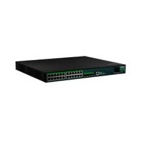 Switch Gerenciável Intelbras S3028G-PB Max, L3, 24 portas Gigabit, PoE + 4P SFP+ 380W - Preto