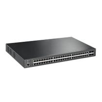 Switch Gerenciavel Jetstream C/ 48 Portas Gigabit 10/100/1000 Poe+ E 4 Slots Sfp+ 10getl-sg3452xp Smb