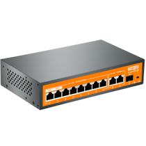 Switch Giga Haiz 8 Portas POE 2 Uplink 1 SFP 10/100/1000Mbps