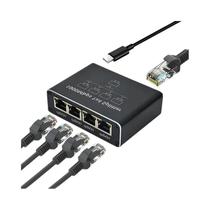 Switch Gigabit Ethernet RJ45 Divisor Adaptador De Extensão LAN 1000Mbps Para PC Laptop TV Box