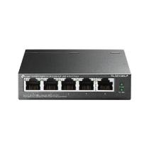 Switch Gigabit Profissional 10/100/1000 C/ 5 Portas (sendo 4 Poe) Tl-sg1005lp Smb