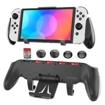 Switch Grip com suporte ajustável atualizado, compatível com Switch e OLED, OIVO
