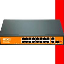 Switch Haiz 16 Portas poe+2 UpLink 1 SFP 10/100/1000PBS
