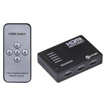 Switch Hdmi 5 Entradas 1 Saida 1.3V Com Suporte 3D E 1080P