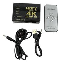 Switch Hdmi Adaptador Hub 5x1 Splitter 4k Com Controle