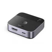 Switch hdmi com 1 entrada hdmi 2 entradas usb-c mais 1 saida hdmi aw503 ugreen - 55452