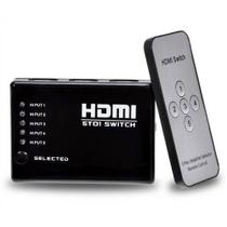 Switch HDMI/HDTV 5X1 c/ Controle Switch HDMI/HDTV 5X1 c/ Controle