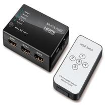 Switch HDMI Multilaser 5 Portas Alta Definição de 1080p com Controle Remoto Preto - WI346