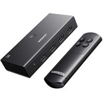 Switch HDMI UGREEN 3 em 1 4K@60Hz HDR10+ com Controle Remoto