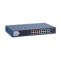 Switch Hikvision DS-3E1318P-EI/M, 16 Portas Fast Ethernet Smart PoE - 301802707