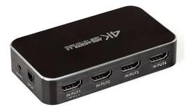 Switch Hub Hdmi 4 Portas 4k Arc Saida Audio Chave Seletora