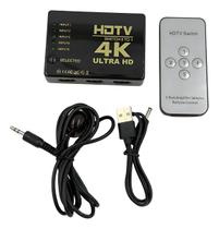 Switch Hub Hdmi 5x1 5 Entradas 1 Saída Controle Remoto 1080p