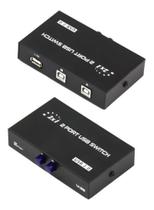 Switch Hub Switcher Abs 2 Portas Usb2.0 Tipo-b Impressora Preto