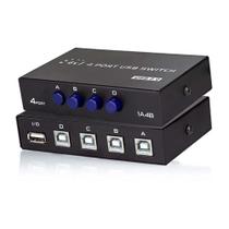 Switch Hub Switcher Abs 4 Port Usb2.0 Tipo-b Impressora Knup