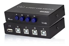 Switch Hub Switcher Abs 4 Port Usb2.0 Tipo-B Impressora Knup