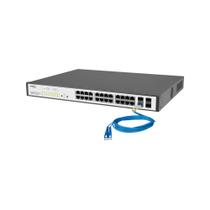 Switch Intelbras 24 Portas SG2404MR Giga L2 4760045