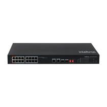 Switch Intelbras SF 1822 Hi-PoE 16 Portas PoE +2 Gigabit SFP