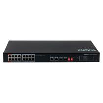 Switch Intelbras SF 1822 Hi-poe Fast PoE 2 Portas Giga, 2 Portas SFP Combo Skd, 16 Portas - 4760070