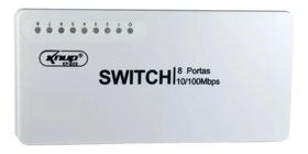 Switch Knup KP-E08 - 8 Portas RJ-45 - Conector RJ-45 - 175g
