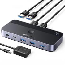 Switch kvm com 2 entradas usb-a + 3 saidas usb-a e entrada usb-c cm662 ugreen - 15705 Switch kvm com 2 entradas usb-a + 3 saidas usb-a e entrada usb-c cm662 ugreen - 15705