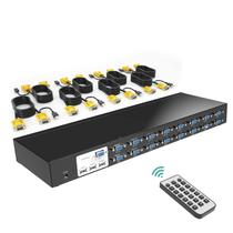 Switch KVM de 16 portas MT-VIKI 1601UK-CH VGA IR para montagem em rack