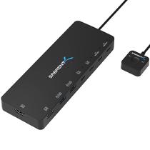 Switch KVM SABRENT USB-C para 1 PC com 2 monitores e PD de 60 W Switch KVM SABRENT USB-C para 1 PC com 2 monitores e PD de 60 W