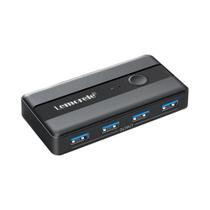 Switch KVM USB 3.0 Lemorele - 2 Entradas e 4 Saídas para Teclado e Computador