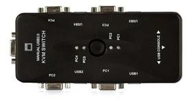 Switch Kvm Usb 4 Portas Vga - Kvm41ua - Usb 2.0 Switch Kvm Usb 4 Portas Vga - Kvm41ua - Usb 2.0