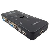 Switch Kvm Usb 4 Portas Vga Usb 2.0 Kvm41ua