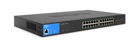 Switch Linksys LGS328MPC de 24 portas gerenciado Gigabit PoE+ 410W