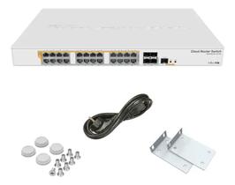 Switch MikroTik CRS328-24P-4S+RM NOVO COM NF