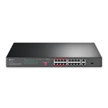Switch nao gerenciavel c/ 16p 10/100mbps poe+ e 2p gigabit tl-sl1218p smb
