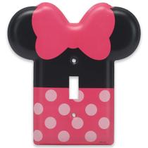 Switch Plate Disney Minnie Mouse Metal para quarto infantil Switch Plate Disney Minnie Mouse Metal para quarto infantil