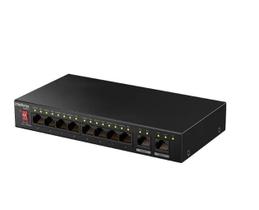 Switch PoE 10 Portas 8 Portas Fast Ethernet PoE e 2 Portas Uplink S1110FP Intelbras