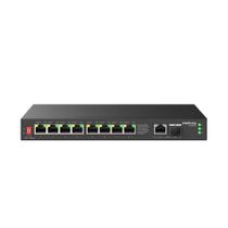 Switch PoE 10 Portas com 8 Portas Gigabit Ethernet PoE e 2 Portas Uplink Gigabit S1110GPA Intelbras