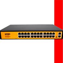 Switch Poe 24 Portas Gigabit 2 Para Uplink Internet Haiz