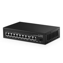 Switch POE binário de 11 portas Gigabit 8 POE+ 2 Uplink 135 W