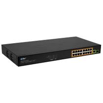 Switch PoE+ BV-Tech 16 Portas Gigabit Ethernet 230W
