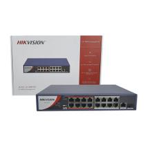 Switch POE De 16 Portas Hikvision DS-3E0318P-E/M