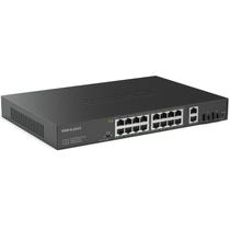 Switch PoE Gigabit de 16 Portas com 2 SFP - Real HD - 300W