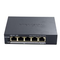 Switch PoE Gigabit Hikvision DS-3E1505P-EI/M 4 Portas - Longa Distância e Proteção Contra Surtos