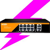 Switch Poe Haiz 8 Portas Poe 2 Portas UpLink 10/100MBPS