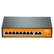 Switch PoE Híbrido 8 Portas PoE 2 Portas Uplink 10 100Mbps Switch de Rede Haiz HZ EF1010P EA2 Switch PoE Híbrido 8 Portas PoE 2 Portas Uplink 10 100Mbps Switch de Rede Haiz HZ EF1010P EA2