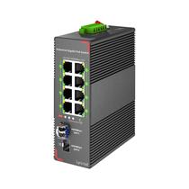 Switch PoE industrial Gigabit Lynxcel de 8 portas 96W com SFP